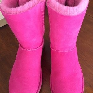 Pink Bailey Bow Ugg Boots